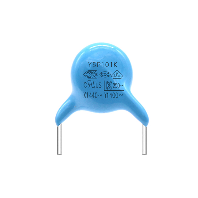陶瓷HJ04DC海角论坛Y1 101K 500V蓝色直插HJ04DC海角论坛器